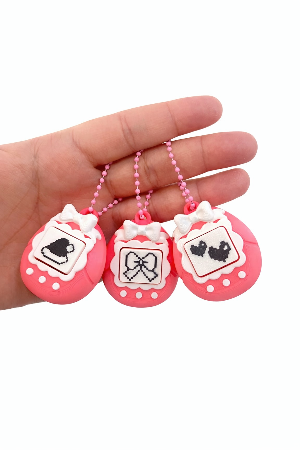 מחזיק מפתחות קליקר Tamagotchi Style – פידג'ט מעוצב להפגת מתחים