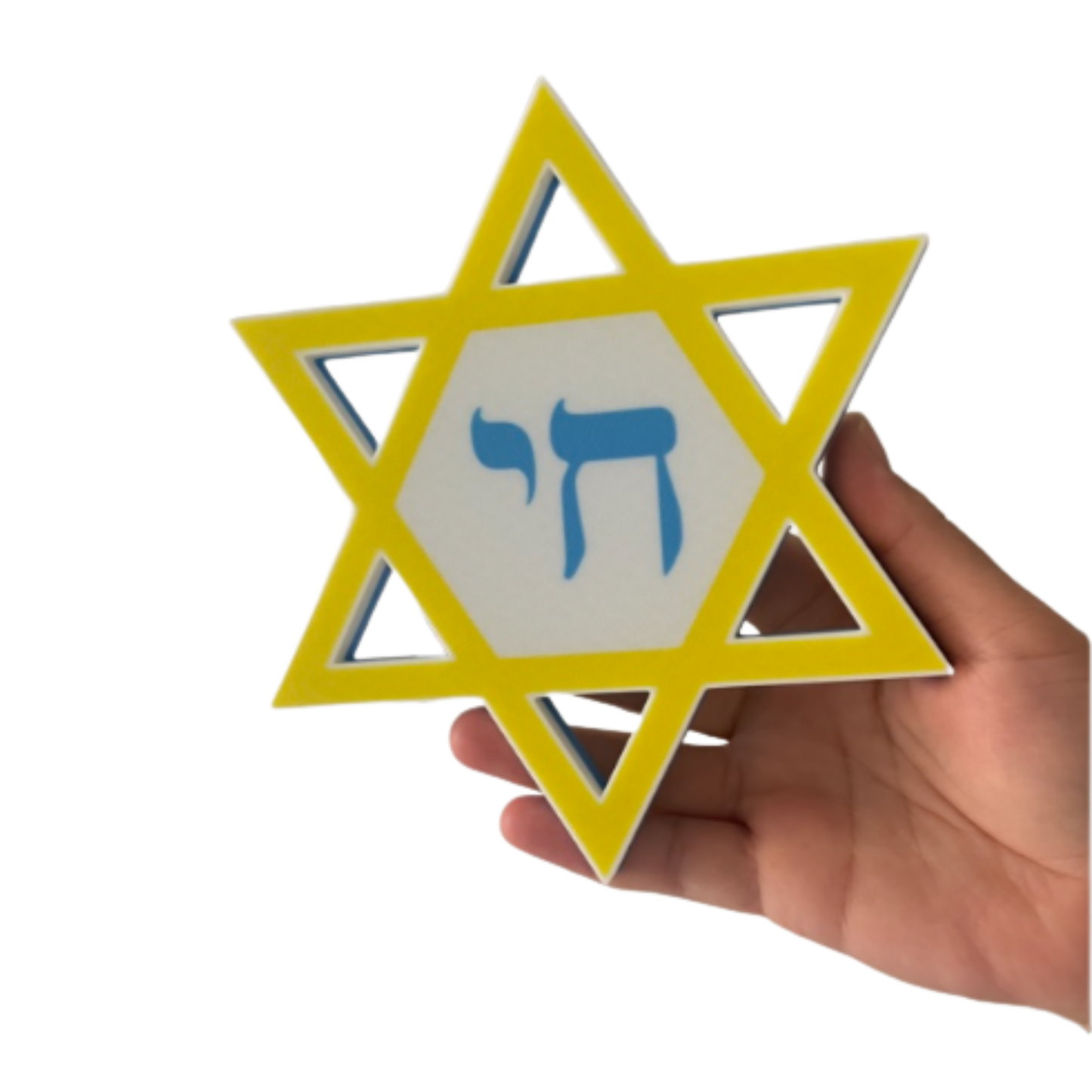 מגן דוד דקורטיבי / שלט לדלת - סמל של זהות וחיים